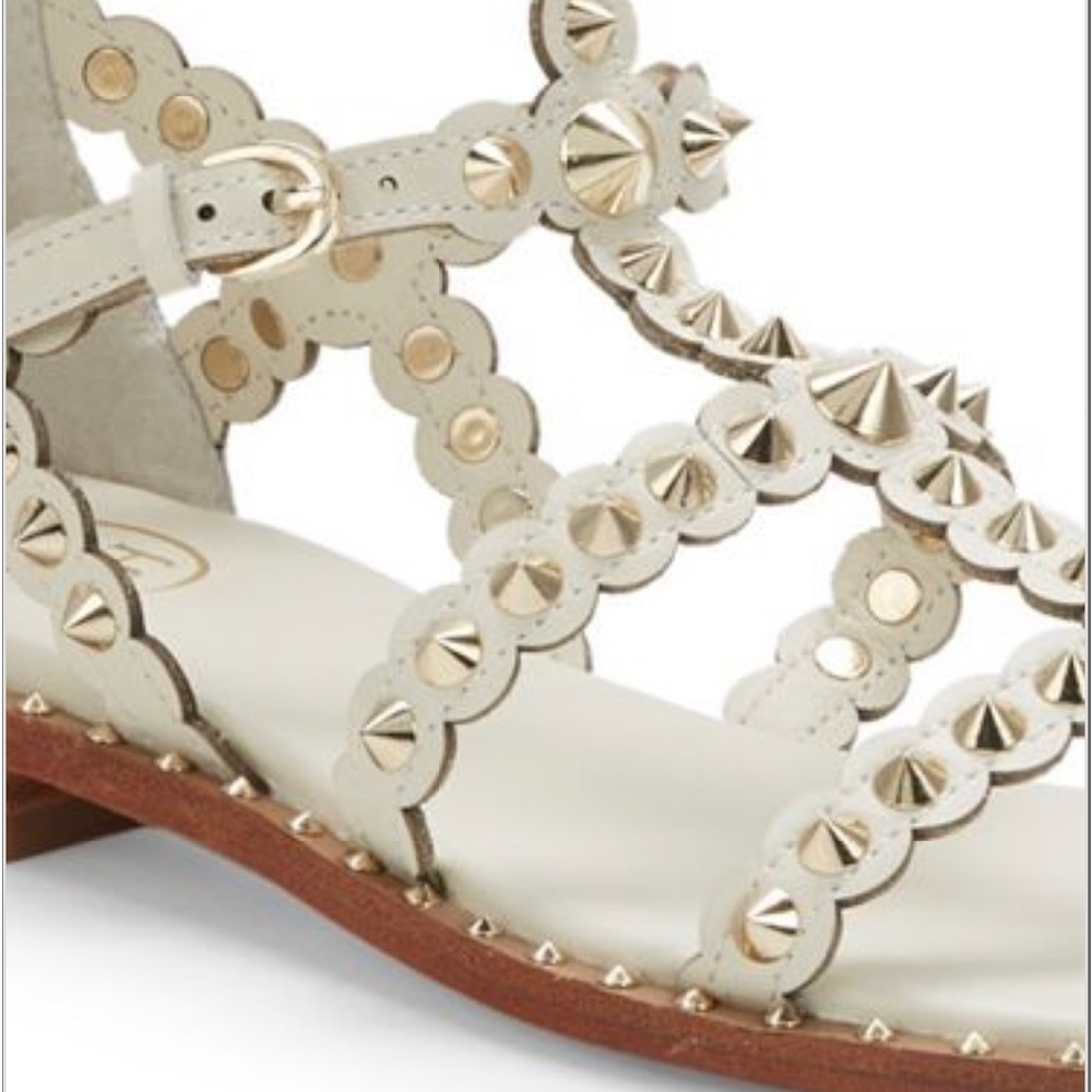 Ash gold studded gladiator sandals